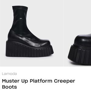Muster Up platform creeper boots BRAND NEW SOLD OUT